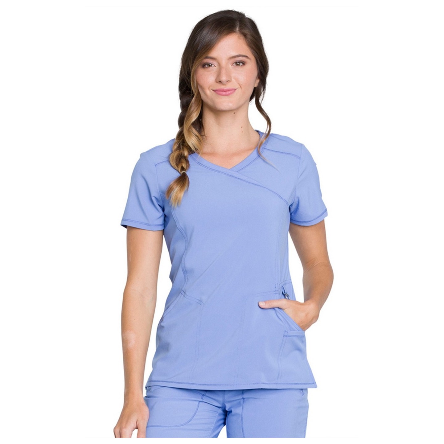 Top Mock Wrap - Cherokee Infinity - Antimicrobien