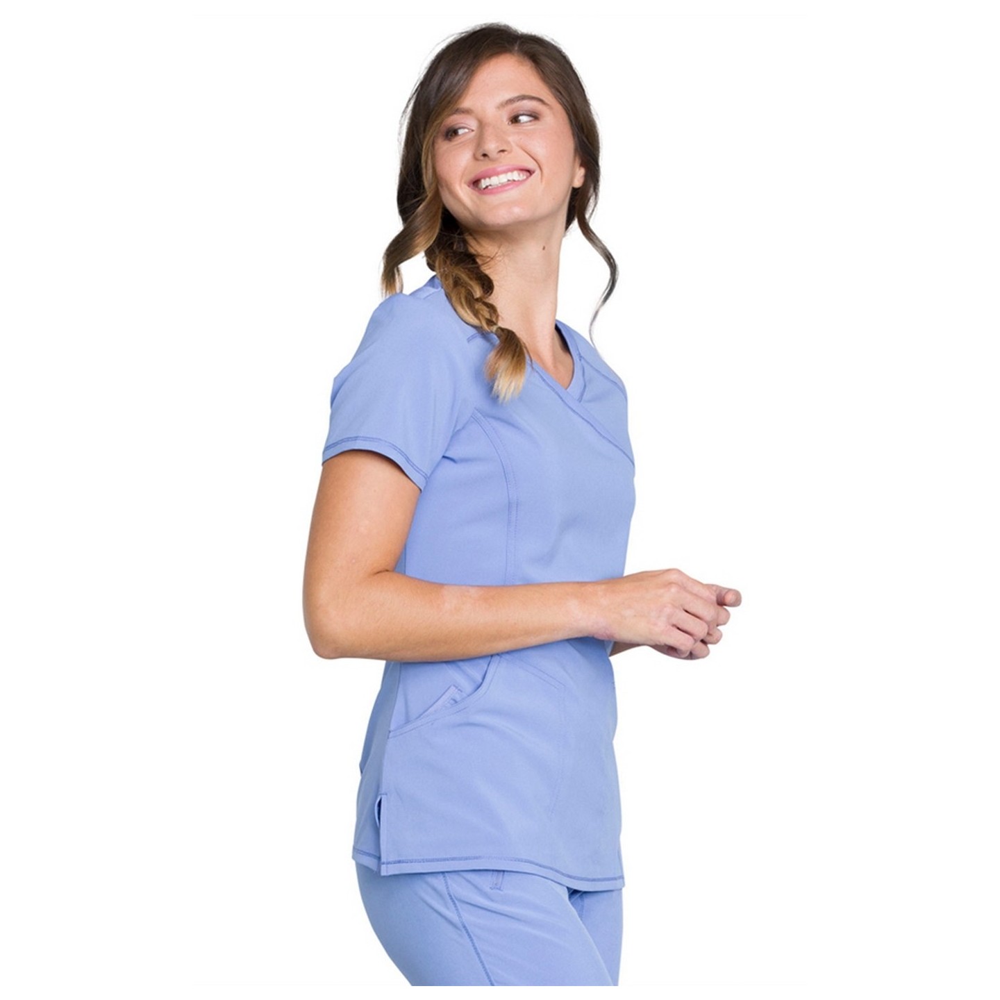 Mock Wrap Top - Cherokee Infinity - Antimicrobial