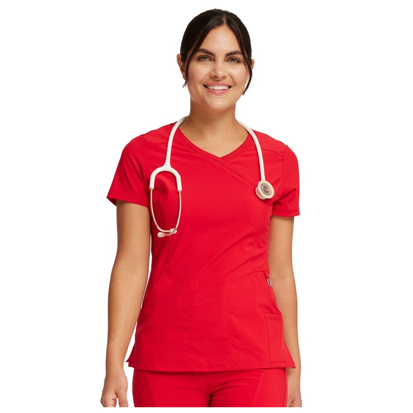 Mock Wrap Top - Cherokee Infinity - Antimicrobial