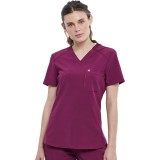 Top à col V ajustable - Cherokee Infinity - Antimicrobien