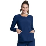 Long Sleeve Round Neck Top - Cherokee Infinity - Antimicrobial