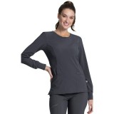 Long Sleeve Round Neck Top - Cherokee Infinity - Antimicrobial