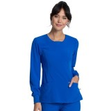 Long Sleeve Round Neck Top - Cherokee Infinity - Antimicrobial