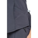 Zip Front V-Neck Top - Cherokee Infinity - Antimicrobial