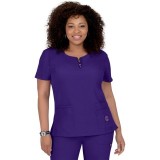 317 Koi Lite ™ Scrubs Serenity Double Zipper Top