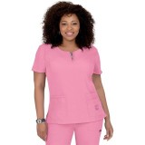 317 Koi Lite™ Scrubs Serenity Double Zipper Top
