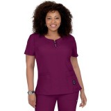 317 Koi Lite™ Scrubs Serenity Double Zipper Top