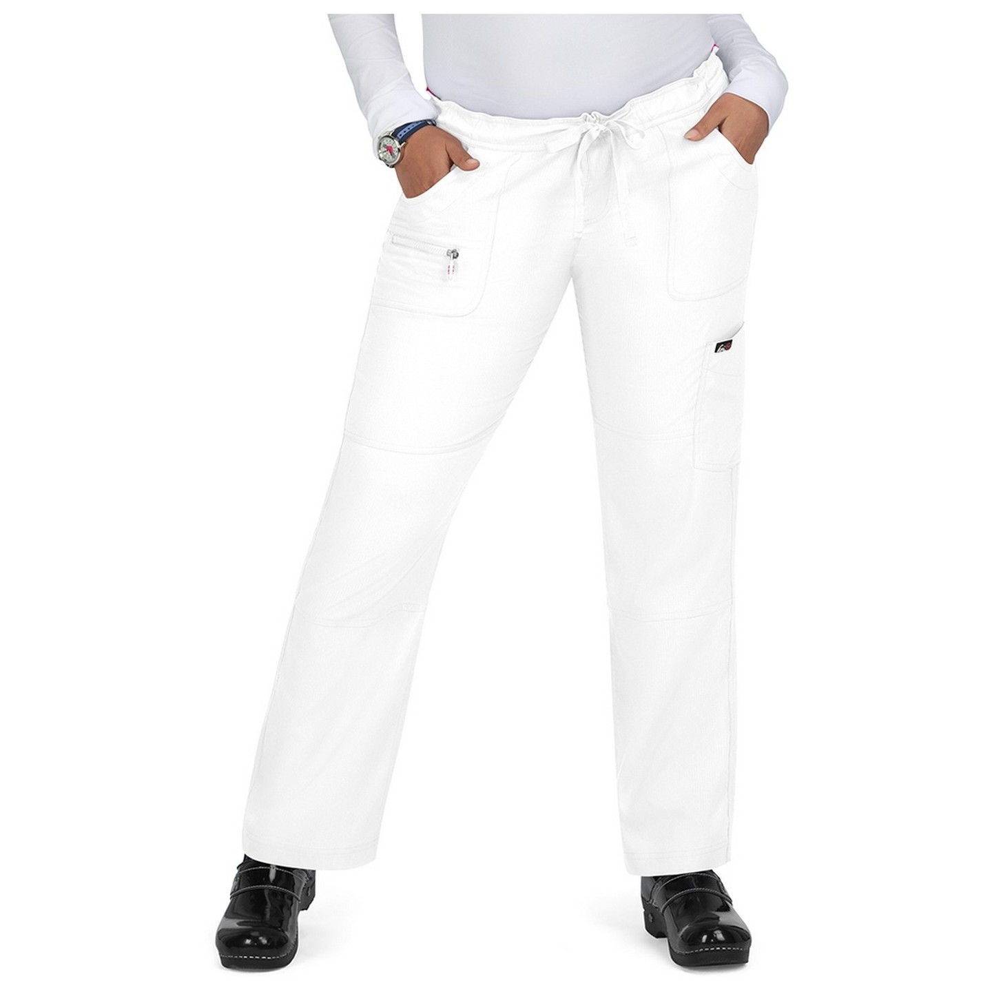 *VENTE FINALE 2XL 721P Petite Koi Lite ™ Pantalon Peace à jambe droite avec cordon à la taille