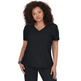 316 Koi Lite™ Scrubs Philosophy Mock Wrap Side Zipper Top
