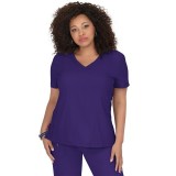 316 Koi Lite™ Scrubs Philosophy Mock Wrap Side Zipper Top