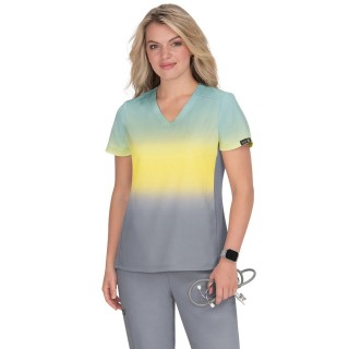 1031PR koi Basics Cali Top - Sage/Sunshine/Platinum Grey Ombré