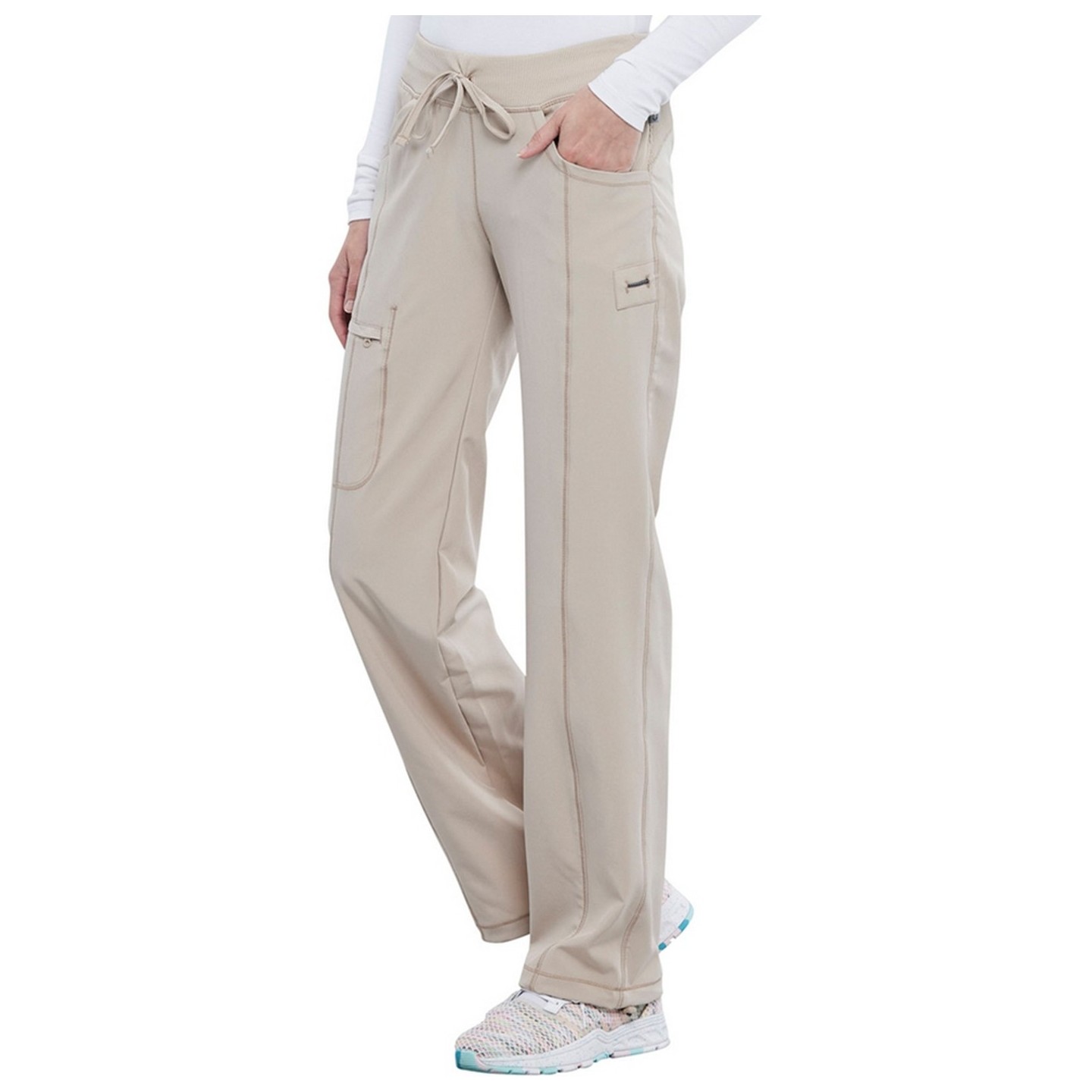 Pantalon droit avec cordon de serrage - Cherokee Infinity - Antimicrobien