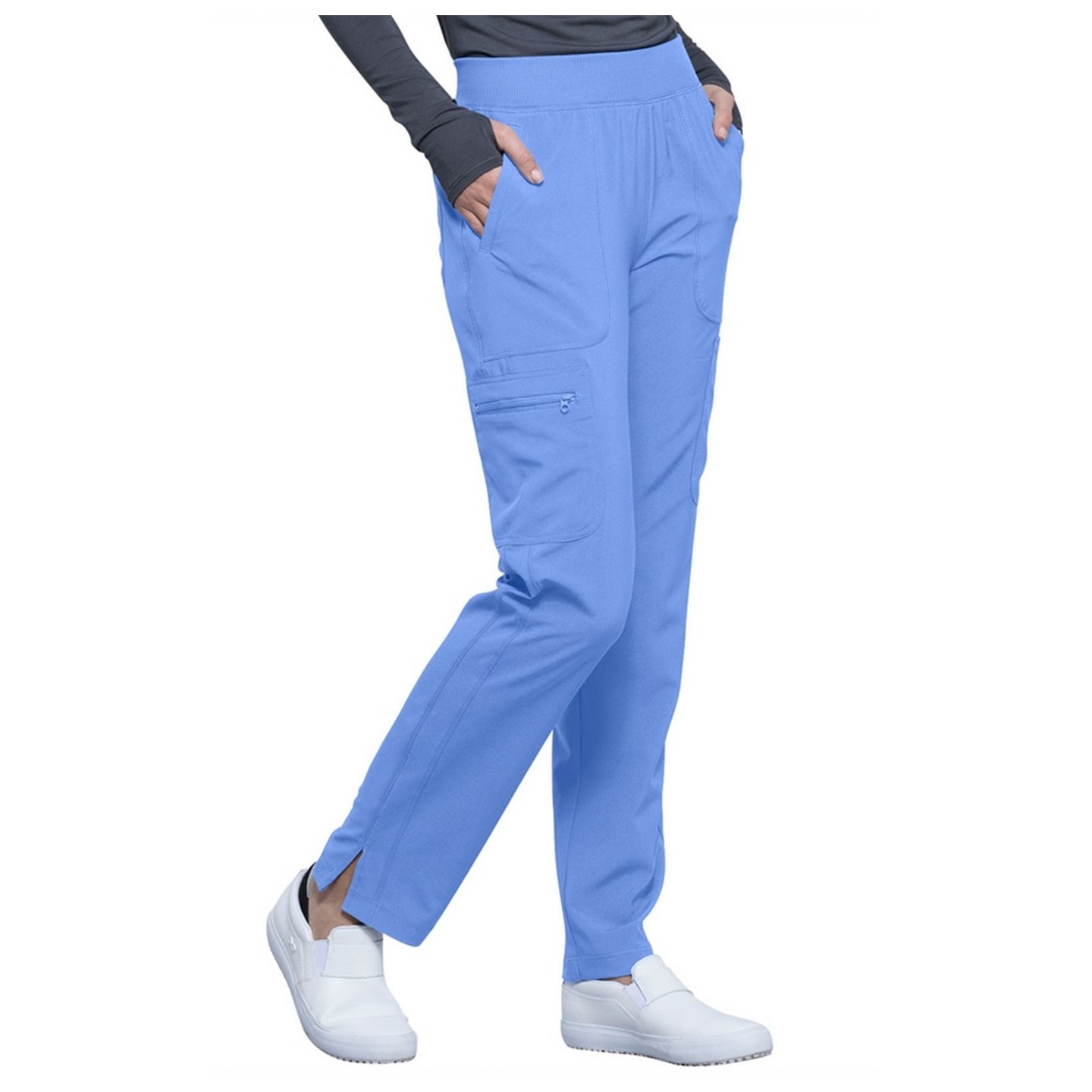 Mid Rise Tapered Leg Pull-on Pant - Cherokee Infinity - Antimicrobial