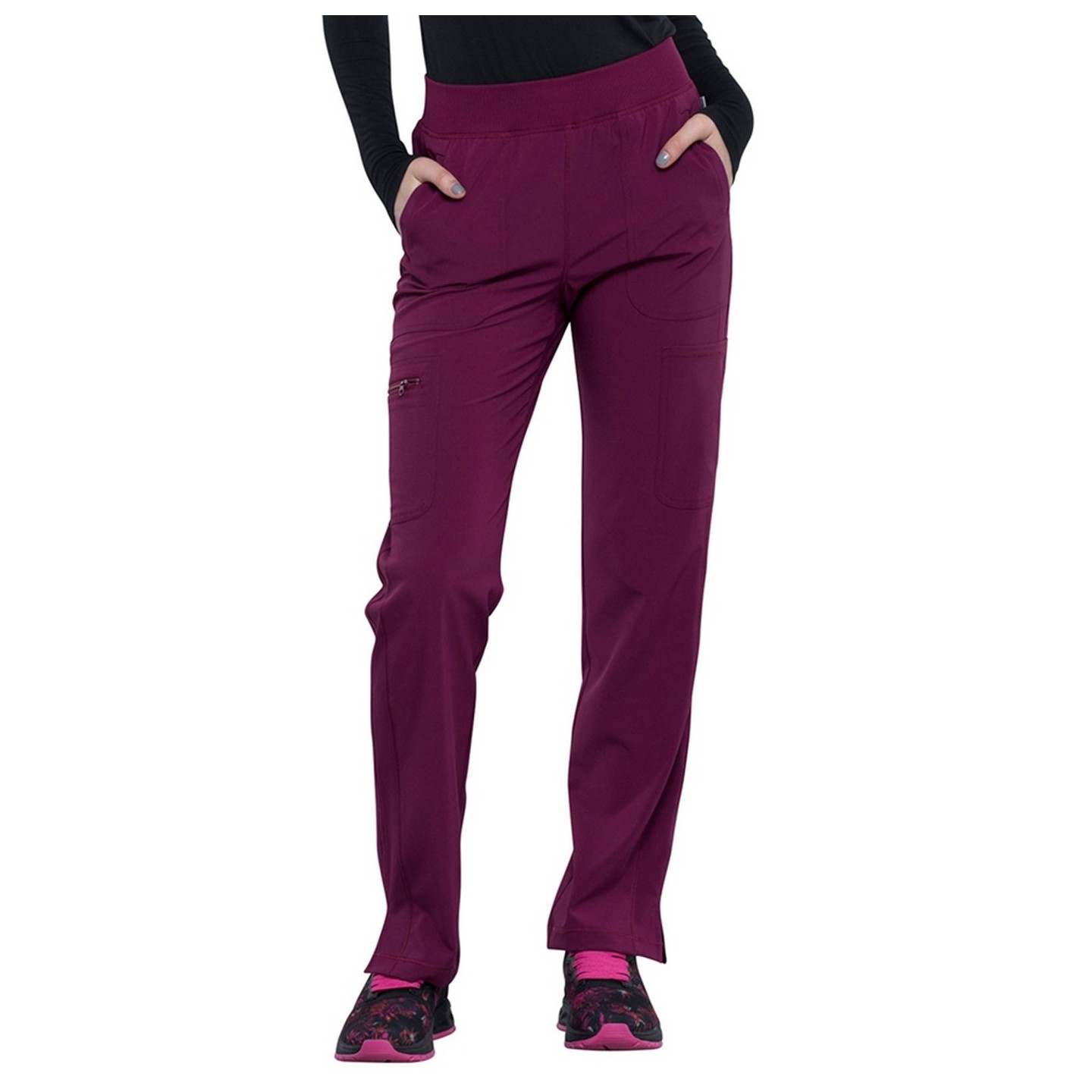 Mid Rise Tapered Leg Pull-on Pant - Cherokee Infinity - Antimicrobial