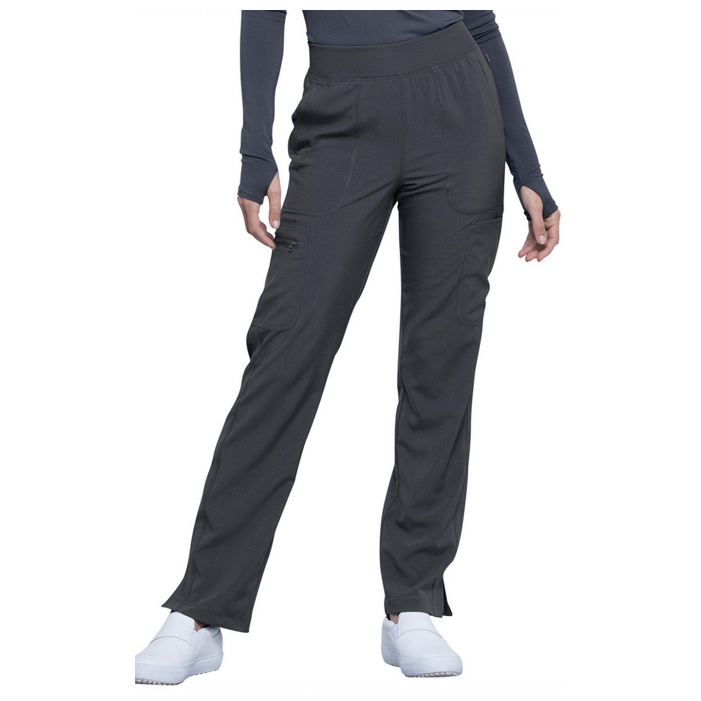 Pantalon à taille moyenne à jambes fuselées - Cherokee Infinity - Antimicrobien