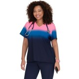 370PR koi Lite Reform Top - Peony Pink/Royal Blue/Navy Ombre