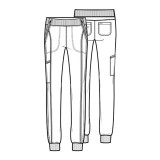 Mid Rise Jogger - Cherokee Infinity - Antimicrobial