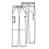 Men's Fly Front Pant - Cherokee Infinity - Antimicrobial