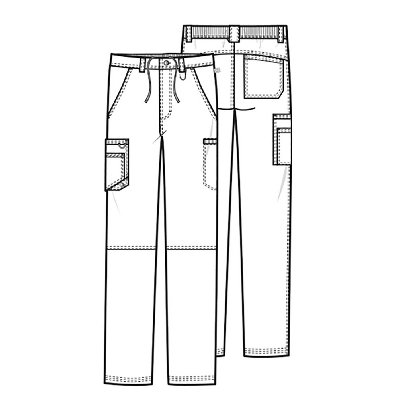 Men's Fly Front Pant - Cherokee Infinity - Antimicrobial