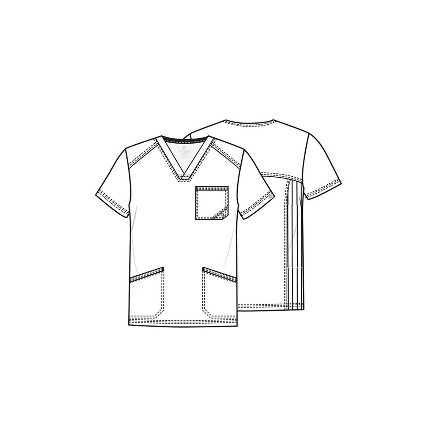 Men's V-Neck Top - Cherokee Infinity - Antimicrobial