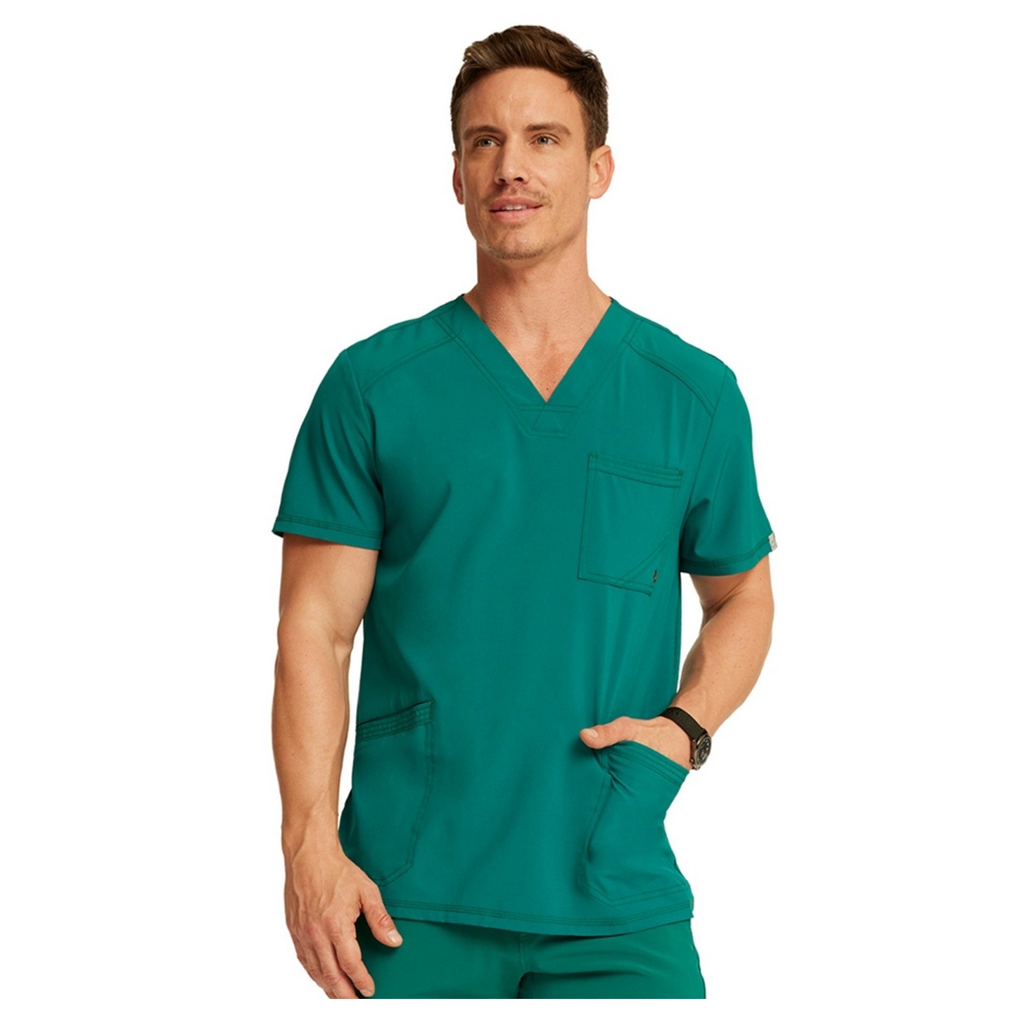 Top col V pour homme - Cherokee Infinity - Antimicrobien