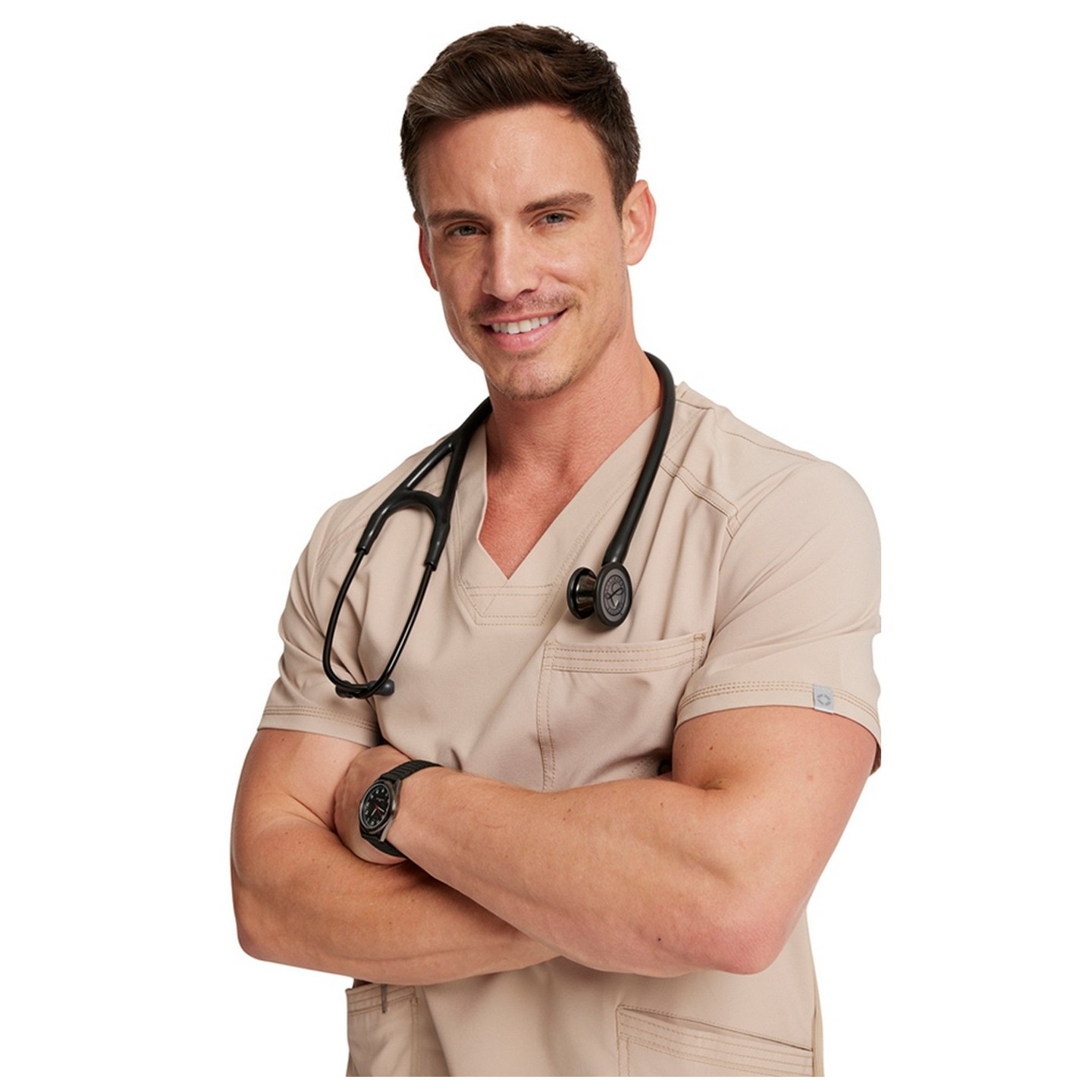 Men's V-Neck Top - Cherokee Infinity - Antimicrobial