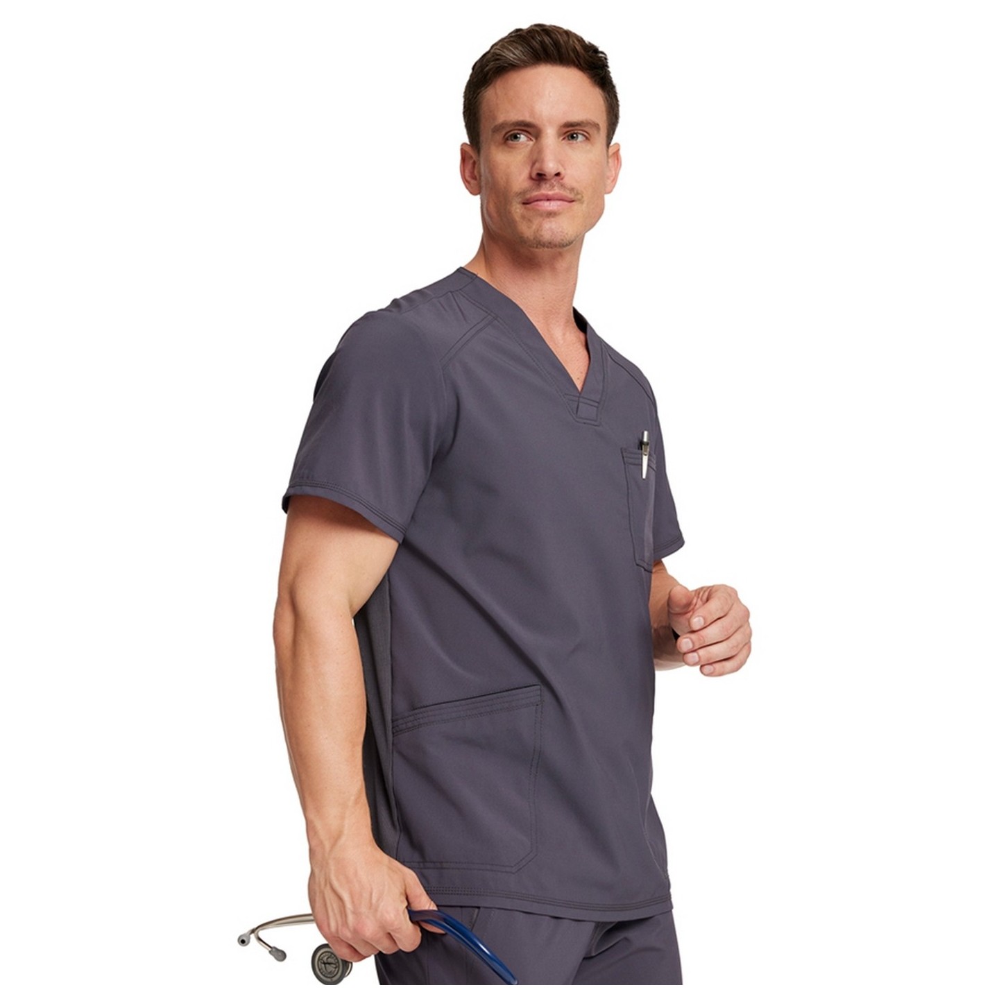 Men's V-Neck Top - Cherokee Infinity - Antimicrobial