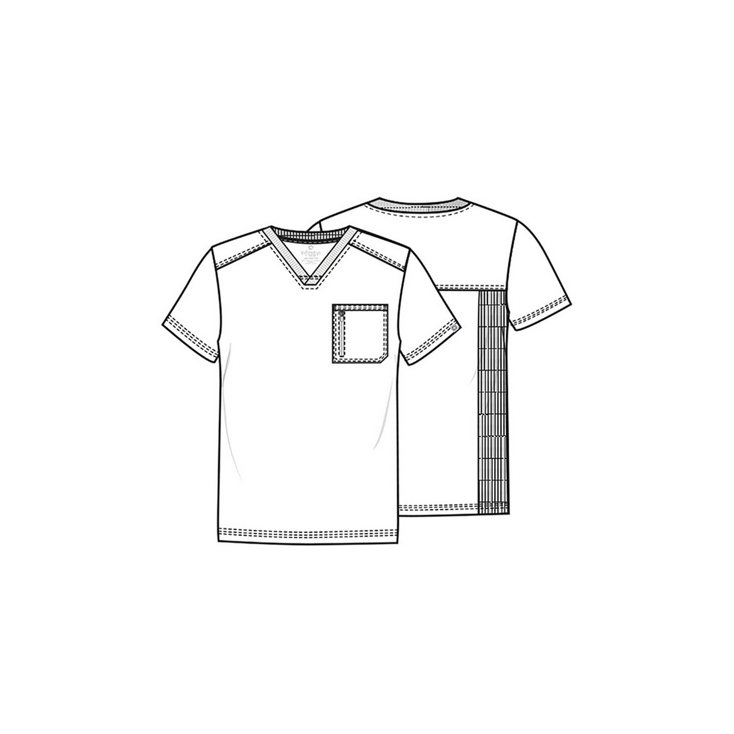 Top col en V pour homme - Cherokee Infinity - Antimicrobien