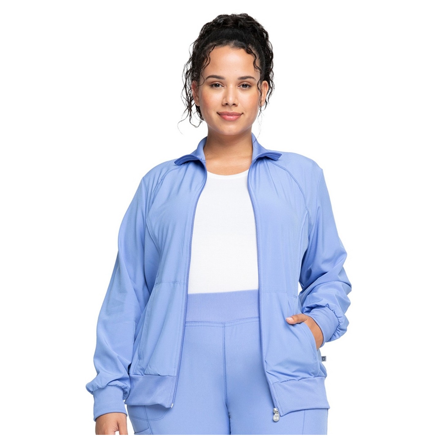 Veste à fermeture éclair sur le devant - Cherokee Infinity - Antimicrobien