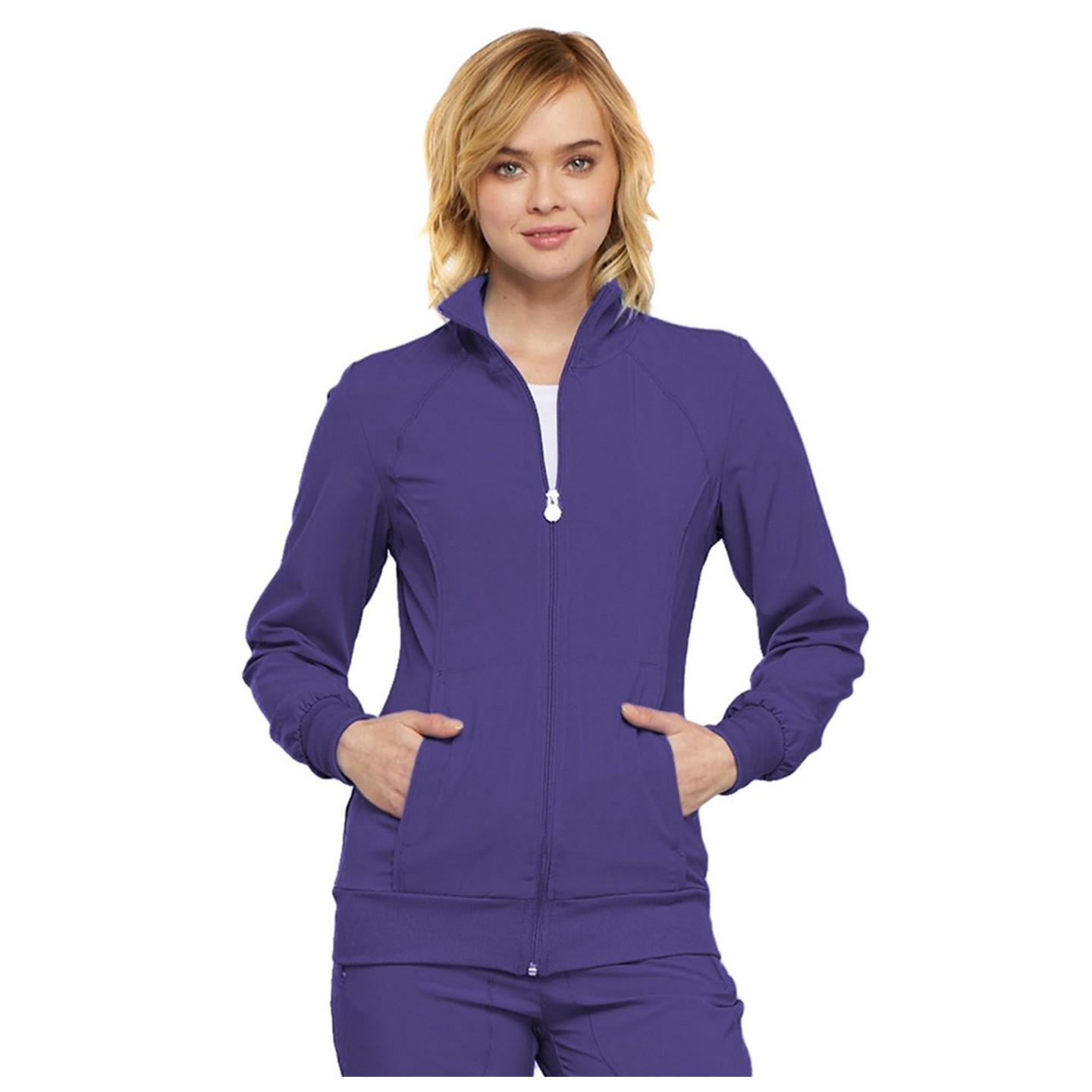 Veste à fermeture éclair sur le devant - Cherokee Infinity - Antimicrobien