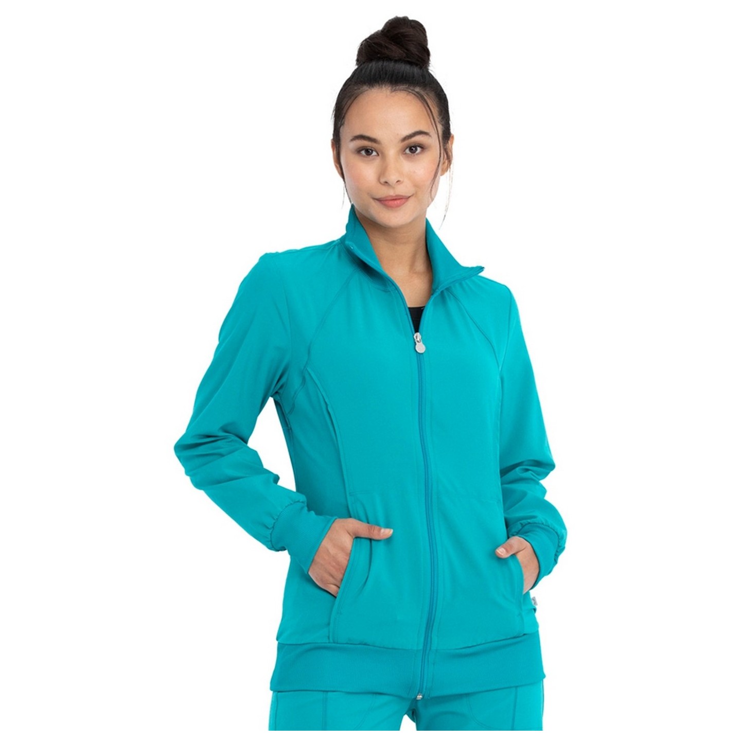 Veste à fermeture éclair sur le devant - Cherokee Infinity - Antimicrobien