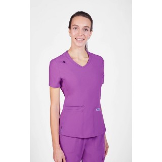 T8030 The Angela Mobb Mentality Slim Fit V-Neck Top