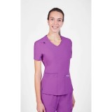 T8030 The Angela Mobb Mentality Slim Fit V-Neck Top