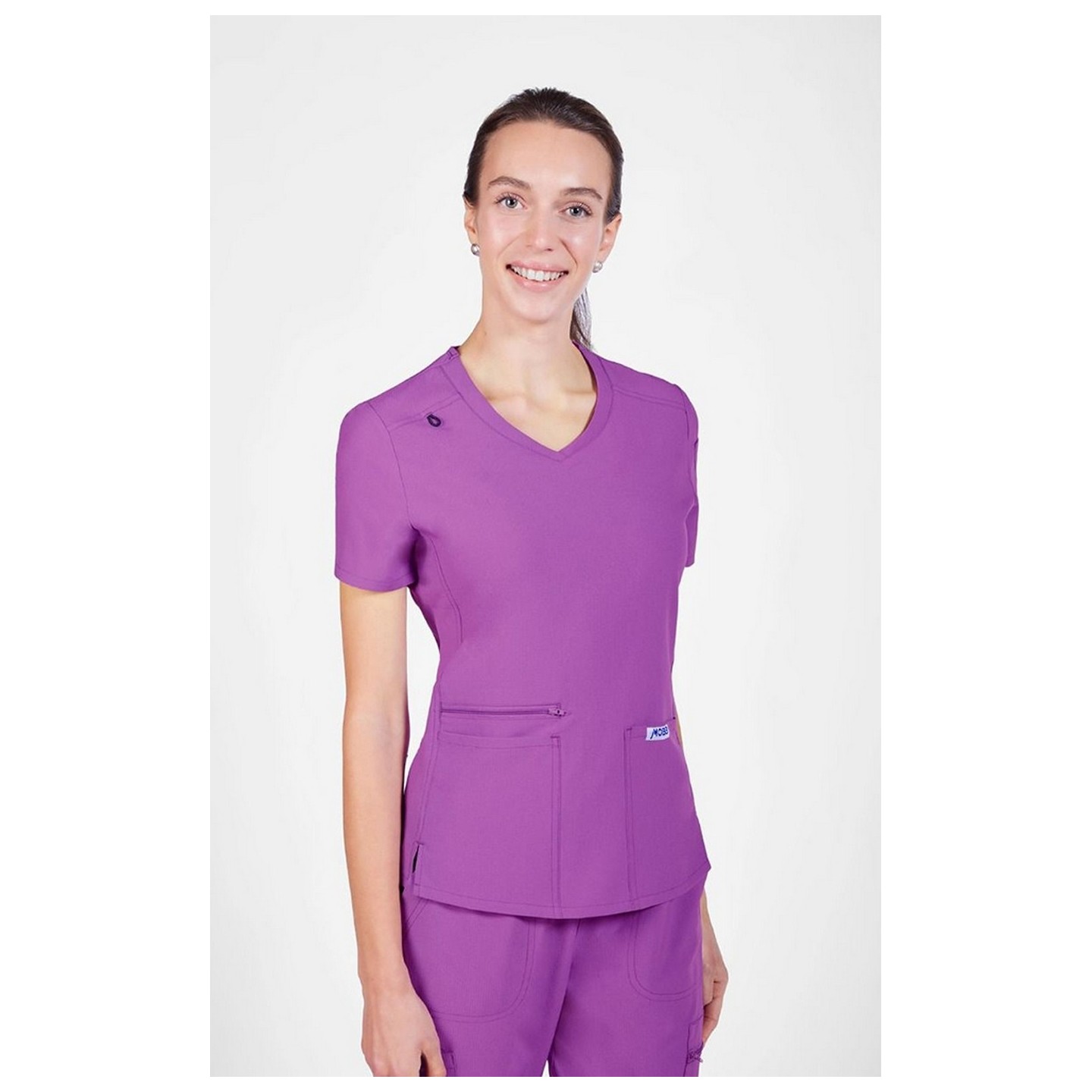 T8030 The Angela Mobb Mentality Slim Fit V-Neck Top