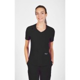 T8030 The Angela Mobb Mentality Slim Fit V-Neck Top