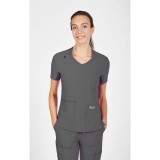 T8030 The Angela Mobb Mentality Slim Fit V-Neck Top
