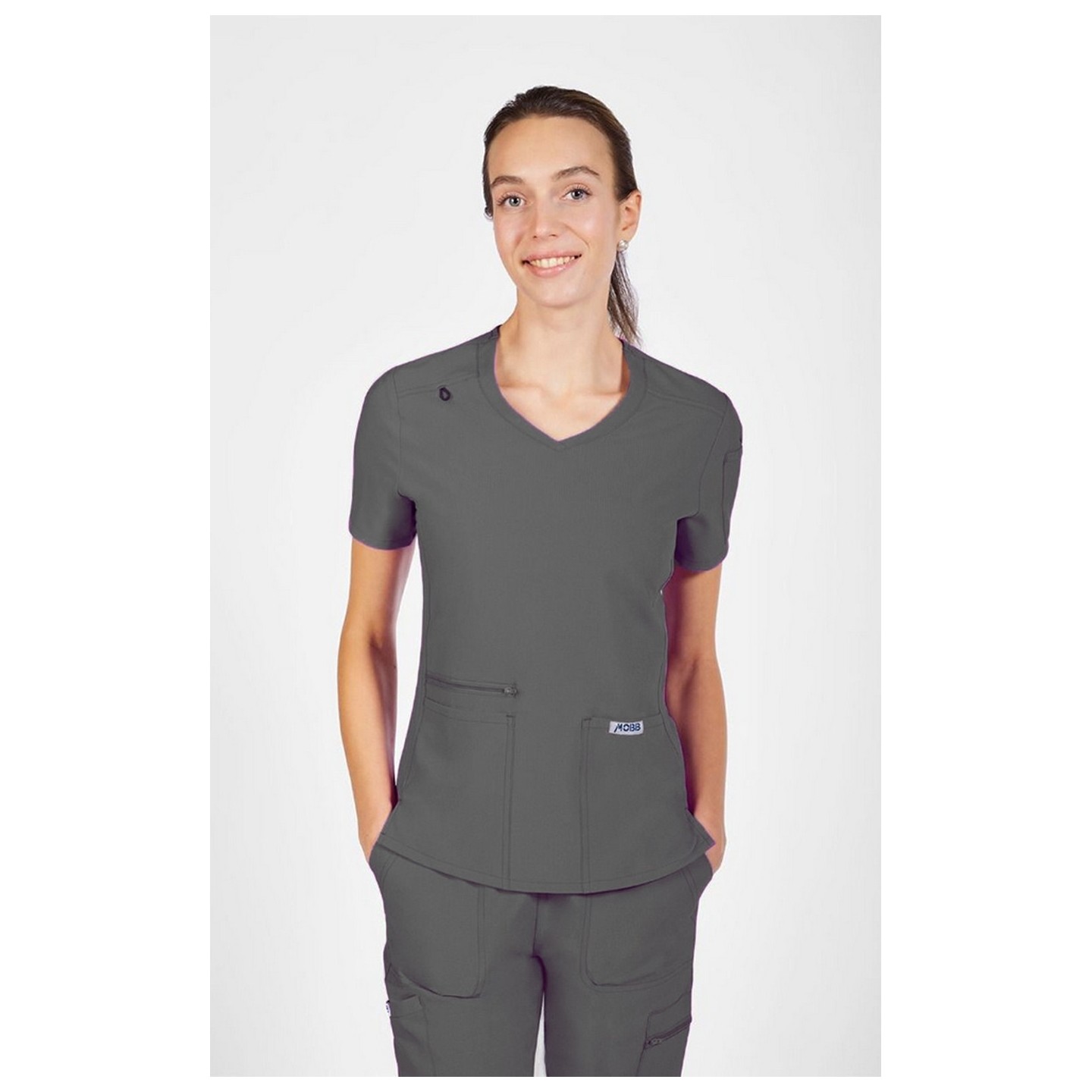 T8030 The Angela Mobb Mentality Slim Fit V-Neck Top