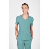 T8030 The Angela Mobb Mentality Slim Fit V-Neck Top