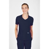T8030 The Angela Mobb Mentality Slim Fit V-Neck Top