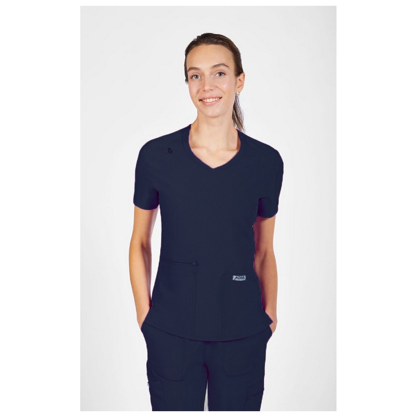 T8030 The Angela Mobb Mentality Slim Fit V-Neck Top