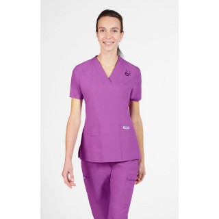 T8010 The DeeDee - Ridiculously Soft Mentality by MOBB - V-neck Top With Three Pockets