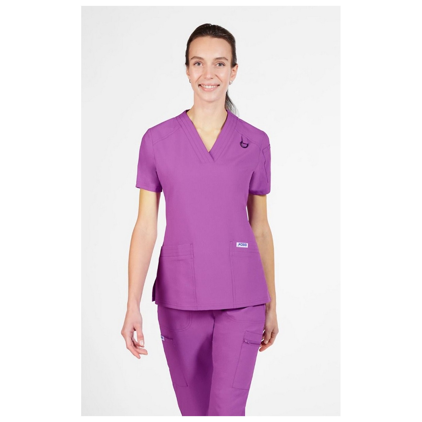 T8010 The DeeDee - Ridiculously Soft Mentality by MOBB - V-neck Top With Three Pockets