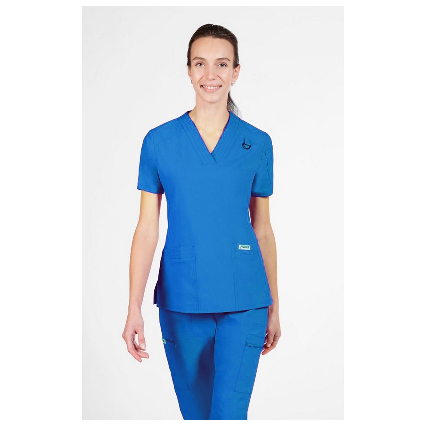 T8010 The DeeDee - Ridiculously Soft Mentality by MOBB - Top col en V avec trois poches