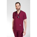 T4010 MOBB Mentality Unisex V-Neck Scrub Top Stretch-Flex Blend