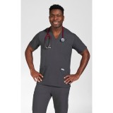 T4010 MOBB Mentality Unisex V-Neck Scrub Top Stretch-Flex Blend