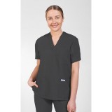 T4010 MOBB Mentality Unisex V-Neck Scrub Top Stretch-Flex Blend