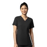 6122 WonderWink Thrive Women's Fitted 3 Pocket V-Neck Top