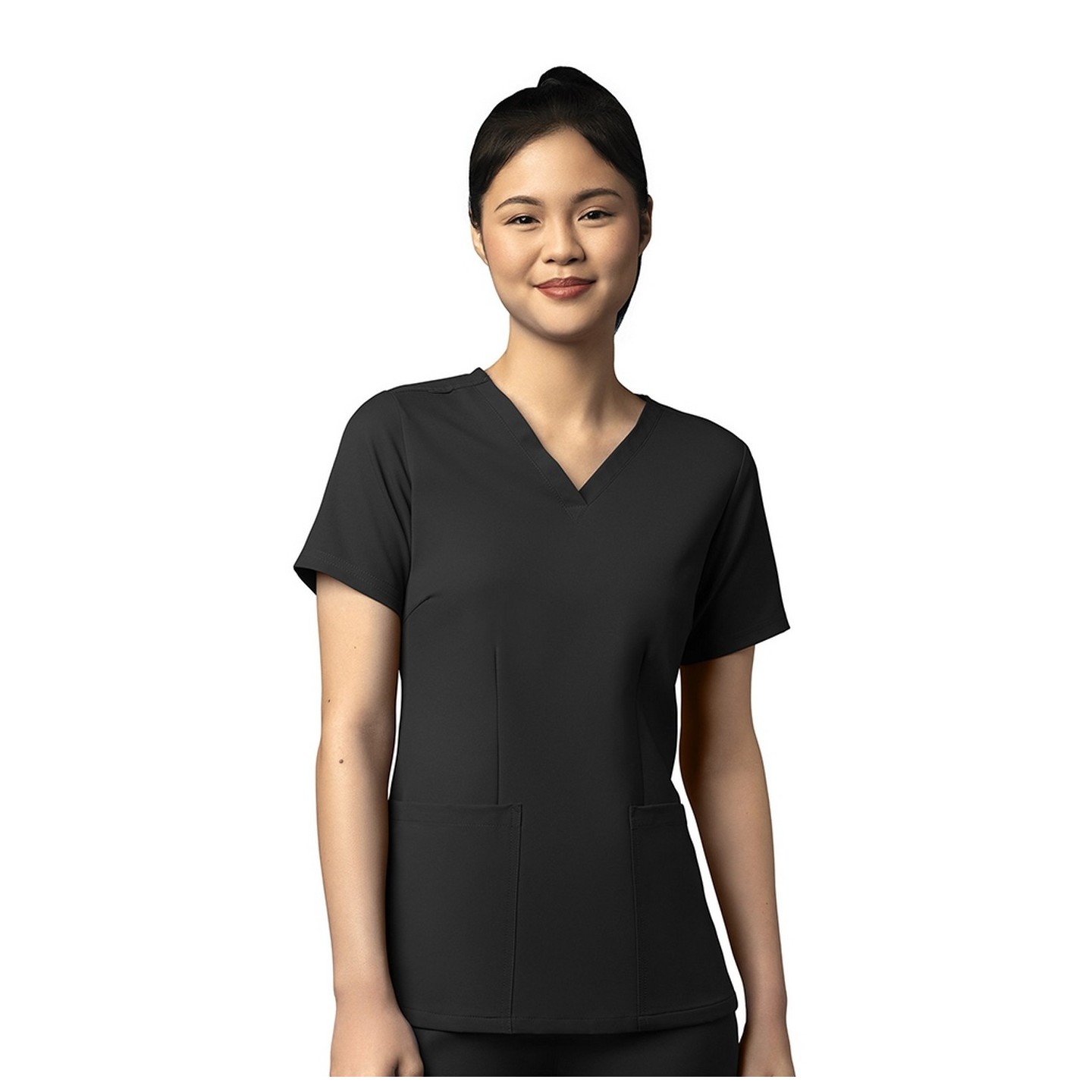 6122 WonderWink Thrive Women's Fitted 3 Pocket V-Neck Top