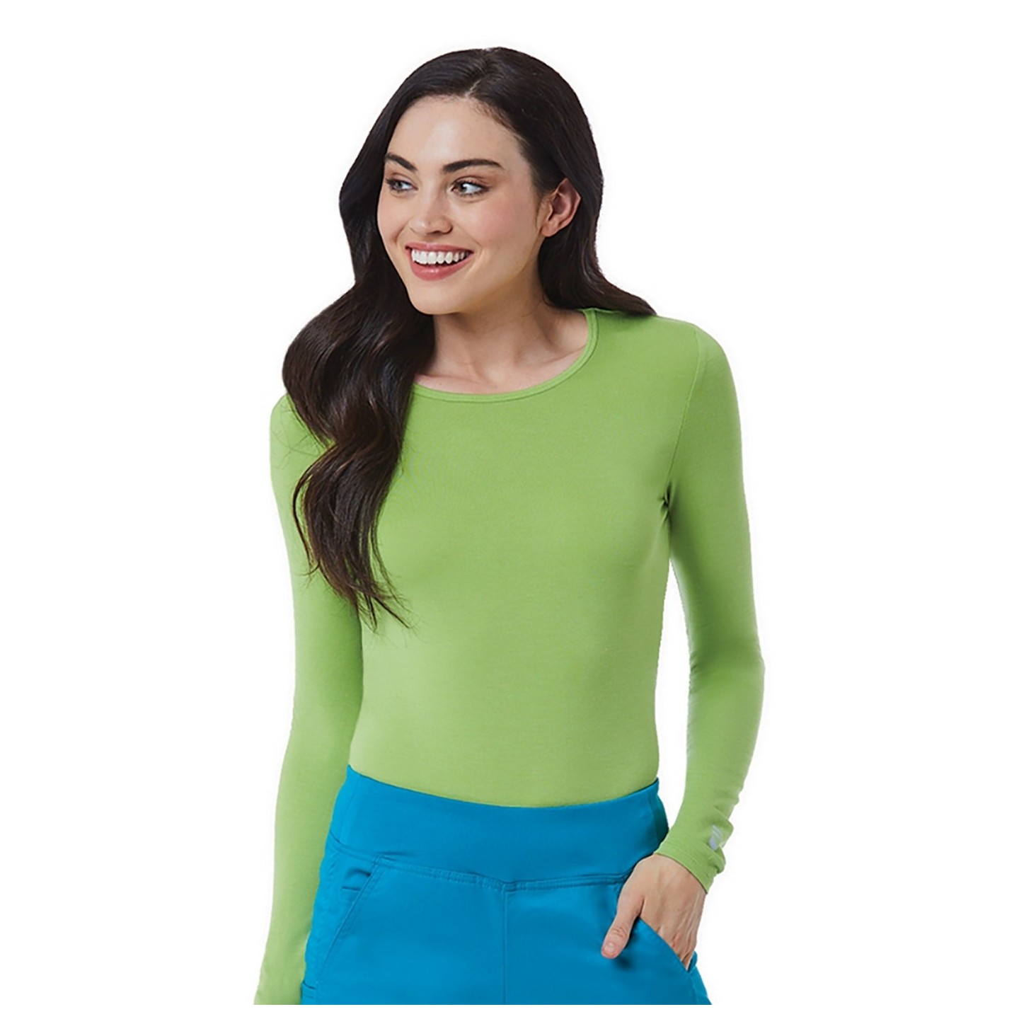 6709 Maevn COOLMAX Knit Women's Long Sleeve Under Scrub Tee