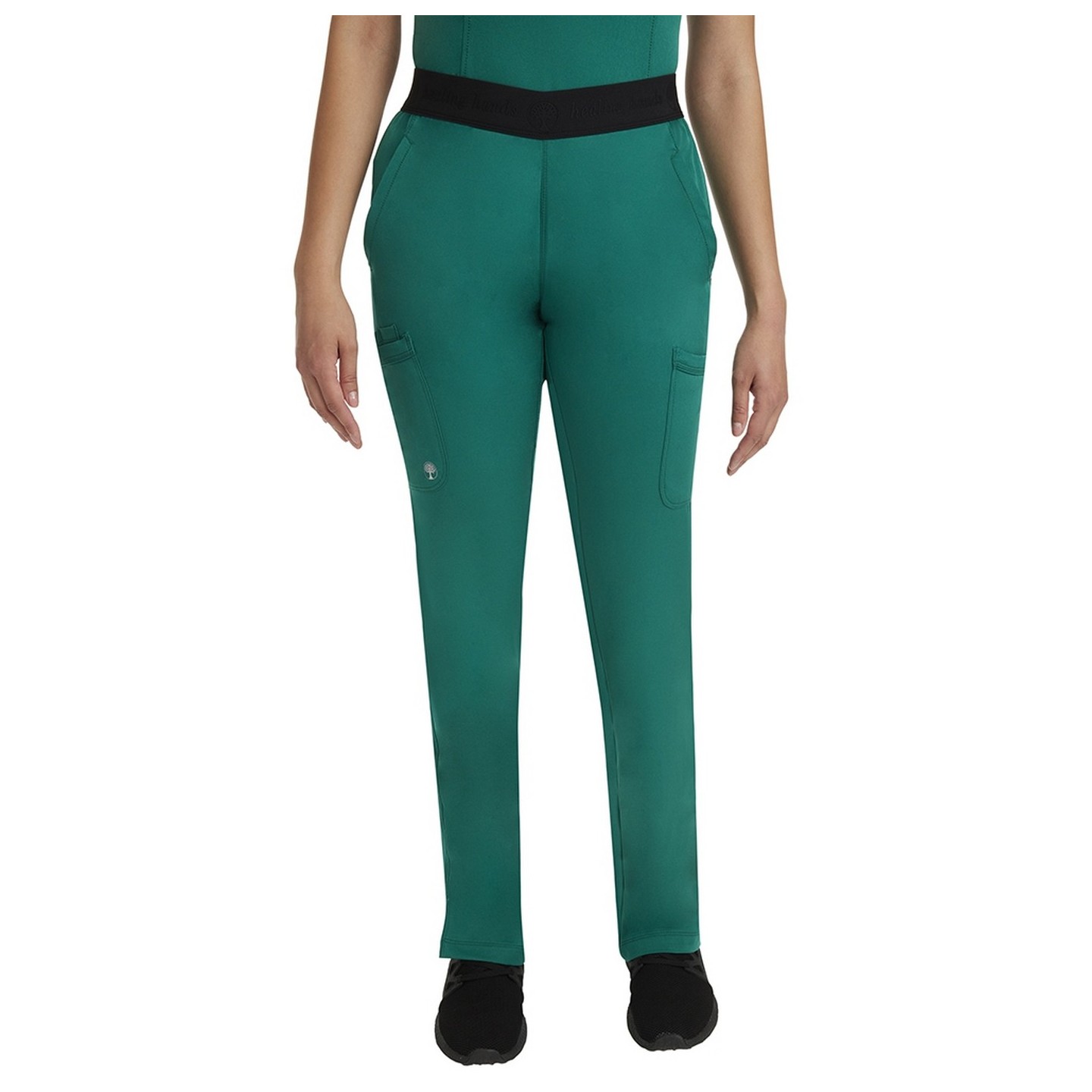 9500 HH Works by Healing Hands Rachel 6 Pocket Straight Leg Yoga Waist Scrub Pant
